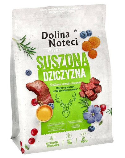 DOLINA NOTECI Premium Dziczyzna karma suszona dla psa 3 kg
