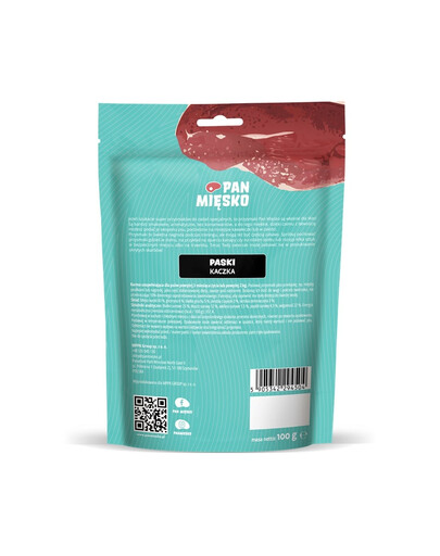 PAN MIĘSKO Pamlsek pro psy Duck Strips 100 g