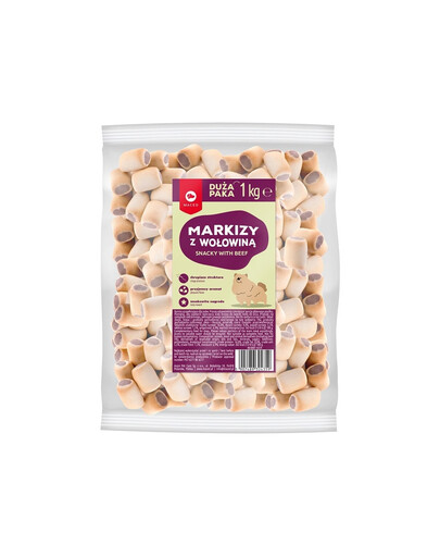 MACED Hovězí markýzové sušenky pro psy 1 kg