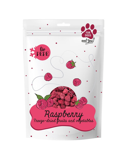 PAKA ZWIERZAKA PEPE Freeze-dried Lyofilizované maliny pro psy 15 g