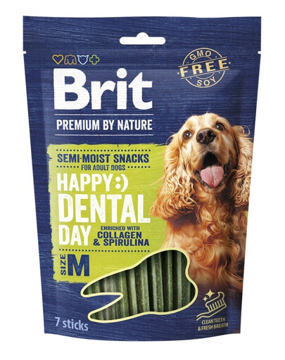 BRIT Premium Dog Dental Semi-moist Snack M 180 g dentální pamlsek pro malé a střední psy