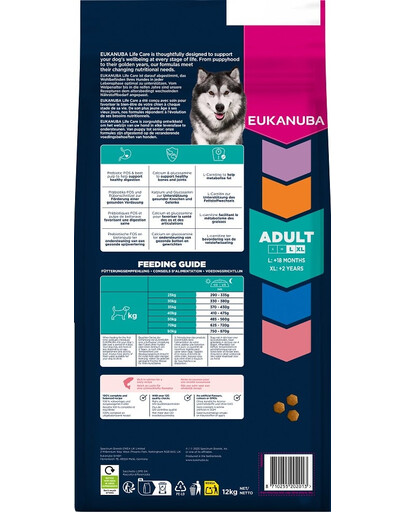 EUKANUBA Adult Large Breeds Salmon Barlej 12 kg suché krmivo pro psy velkých plemen bohaté na lososa a ječmen