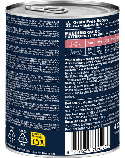 EUKANUBA Life Care Senior Rich in Turkey 400 g Paštika pro starší psy bohatá na krůtí maso a mrkev