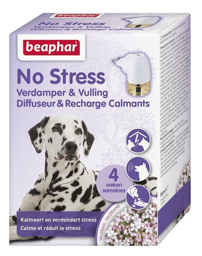BEAPHAR No Stress Difuzor + Náhradní náplň 30 ml - uklinující aromatizér pro psy