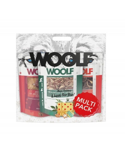WOOLF Multipack Christmas 3x100g pamlsky pro psy