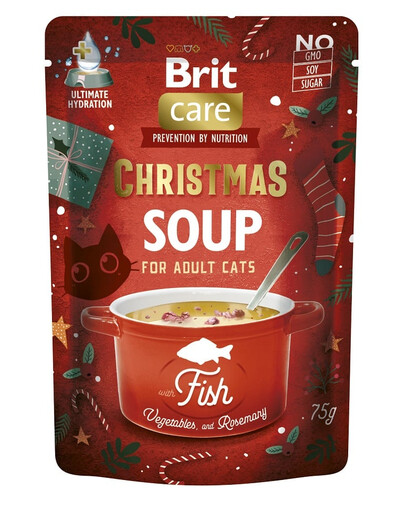 BRIT Care Cat Vánoční polévka fish 75 g vánoční polévka s lososem pro kočky