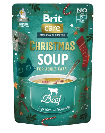 BRIT Care Cat Christmas Soup Beef 75g polévka s hovězím masem a zeleninou pro kočky