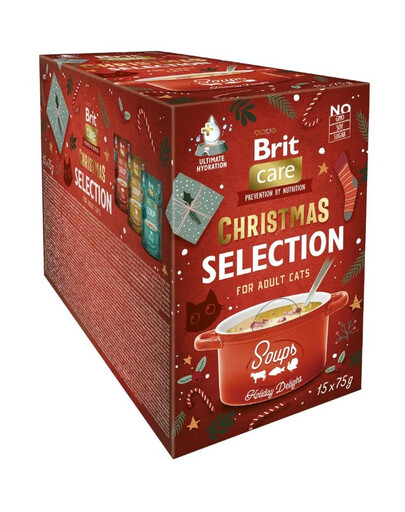BRIT Care Cat Christmas Soup Multipack 15x75g sada polévek pro kočky
