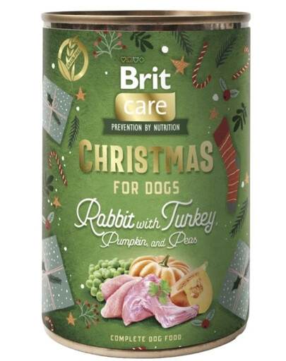 BRIT Care Dog Christmas Mono Protein Rabbbit and Turkey 400g monoproteinové krmivo s králíkem a krůtou pro psy