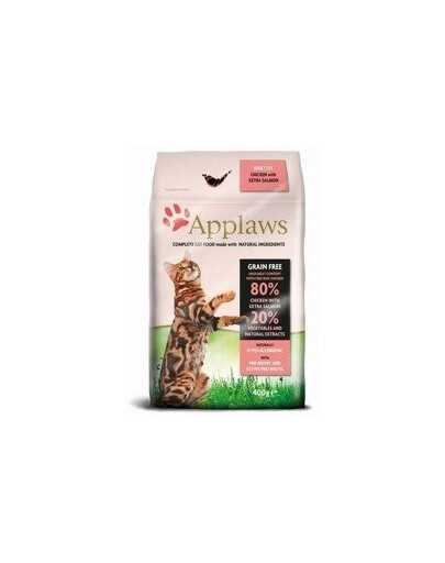 Applaws Complete Cat Food Adult Cat Chicken with Extra Salmon 2 kg - suché krmivo pro dospělé kočky