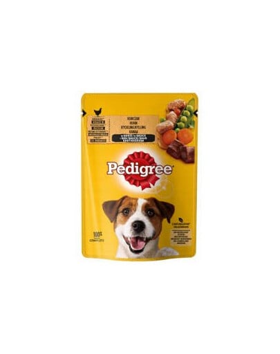 Pedigree  krmivo pro psy kuře a zelenina v omáčce 100g