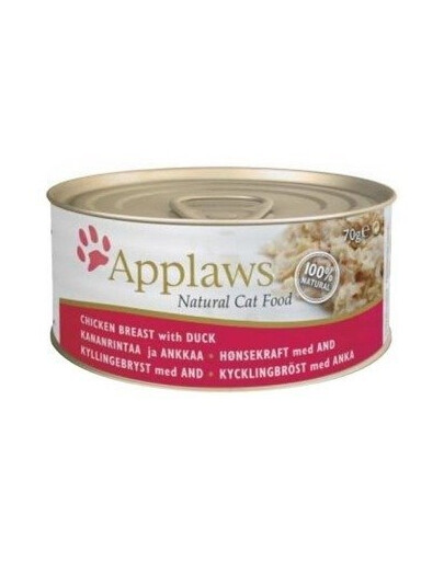 Applaws Přírodní krmivo pro kočky Kuřecí prsa s kachnou 70g