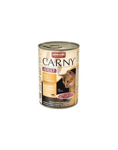 Animonda Carney Adult Mit Hoon + Ente 400 g - Mokré krmivo pro dospělé kočky včetně kuřete a kachny 400 g