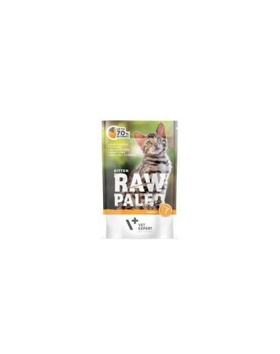 VETEXPERT RAW PALEO Kitten krůtí 100 g mokré krmivo pro koťata