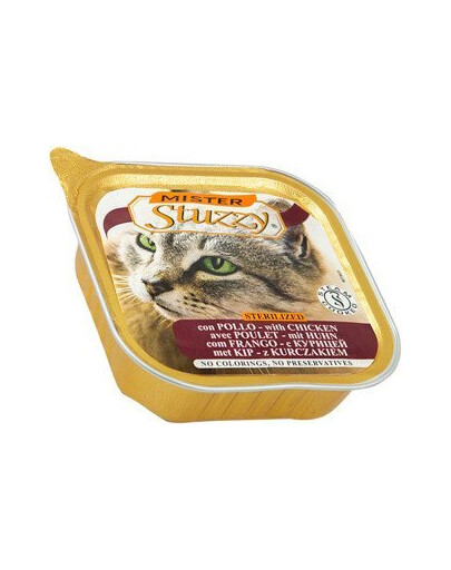 Versele-Laga Mister Stuzzy Cat Sterilized 100g - Kuřecí mokré krmivo pro sterilizované kočky 100g