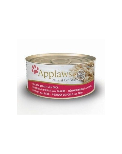 Applaws Natural Cat Food Chicken Breast with Duck 156g - vlhké krmivo pro kočky kuřecí s kachnou 156g