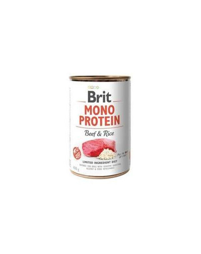 BRIT Mono Protein Beef & Rice 6x 400 g monoproteinové krmivo s hovězím masem a rýží
