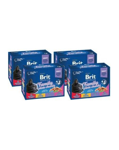 BRIT Premium sada sáčků mix příchutí Family Tale 48x 100 g