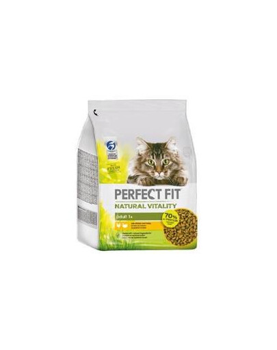 Perfect Fit Natural Vitality with Chicken & Turkey granule pro dospělé kočky, kuřecí a krůtí maso 2,4 kg