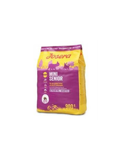 Josera MiniSenior 900 g bezobilné granule pro psy seniory