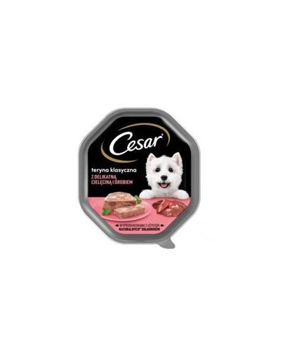 CESAR 150 g kompletní krmivo pro dospělé psy s jemným telecím a drůbežím masem