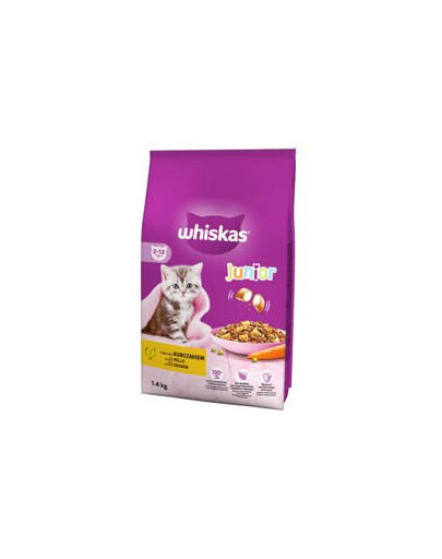 WHISKAS Dry Junior Chicken 1,4 kg - krmivo pro koťata, kuřecí