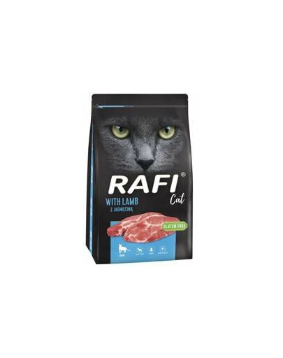 Rafi Cat s jehněčím 7 kg - granule pro dospělé kočky