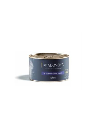Addvena hovězí maso se zeleninou konzerva pro dospělé psy 410 g