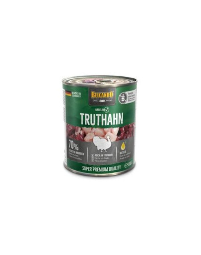BELCANDO Baseline Turkey konzerva pro psy 800 g