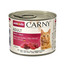 ANIMONDA Carny Adult hovězí & krůtí srdíčka 6 x 200 g