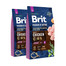 BRIT Premium By Nature Junior Malý S 2 x 8 kg