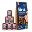 BRIT Premium By Nature Senior Small Medium S+M 15 kg + Krůtí konzervy 6x400 g
