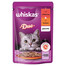 WHISKAS Adult 85 g mokré krmivo pro dospělé kočky v želé s hovězím a drůbežím masem