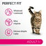 PERFECT FIT Adult 1+ Kompletní suché krmivo s vysokým obsahem hovězího masa pro dospělé kočky o hmotnosti 7 kg