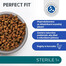 PERFECT FIT Sterile 1+ suchého kompletního krmiva bohatého na kuřecí maso pro dospělé sterilizované kočky 7kg