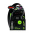 FLEXI automatické vodítko Black Design L popruh 5 m, zelené
