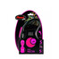 FLEXI Automatické vodítko New Neon S, délka 5 m, růžové