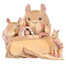 Plyšová hračka CHIQUITOS lama round XL plyšová hračka pro psa