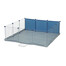 ZOLUX NEOLIFE Neopark ohrádka pro domácí morčata 105x105x35 modrá