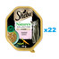 SHEBA Nature’s Collection 22x85 g kompletní krmivo pro dospělé kočky, kousky s lososem zdobené hráškem v omáčce