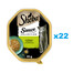 SHEBA Sauce Collection 22x85 g kompletní krmivo pro dospělé kočky, kousky s králíkem a zeleninou v omáčce