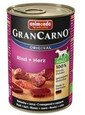 Animonda Grancarno Original Rind + Herz 400 g - vlhké krmivo pro psy s hovězím masem a srdíčky 400 g