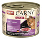 Animonda Carny Adult Rind+ Lamm  konzerva pro dospělé kočky s hovězím a jehněčím masem 200g